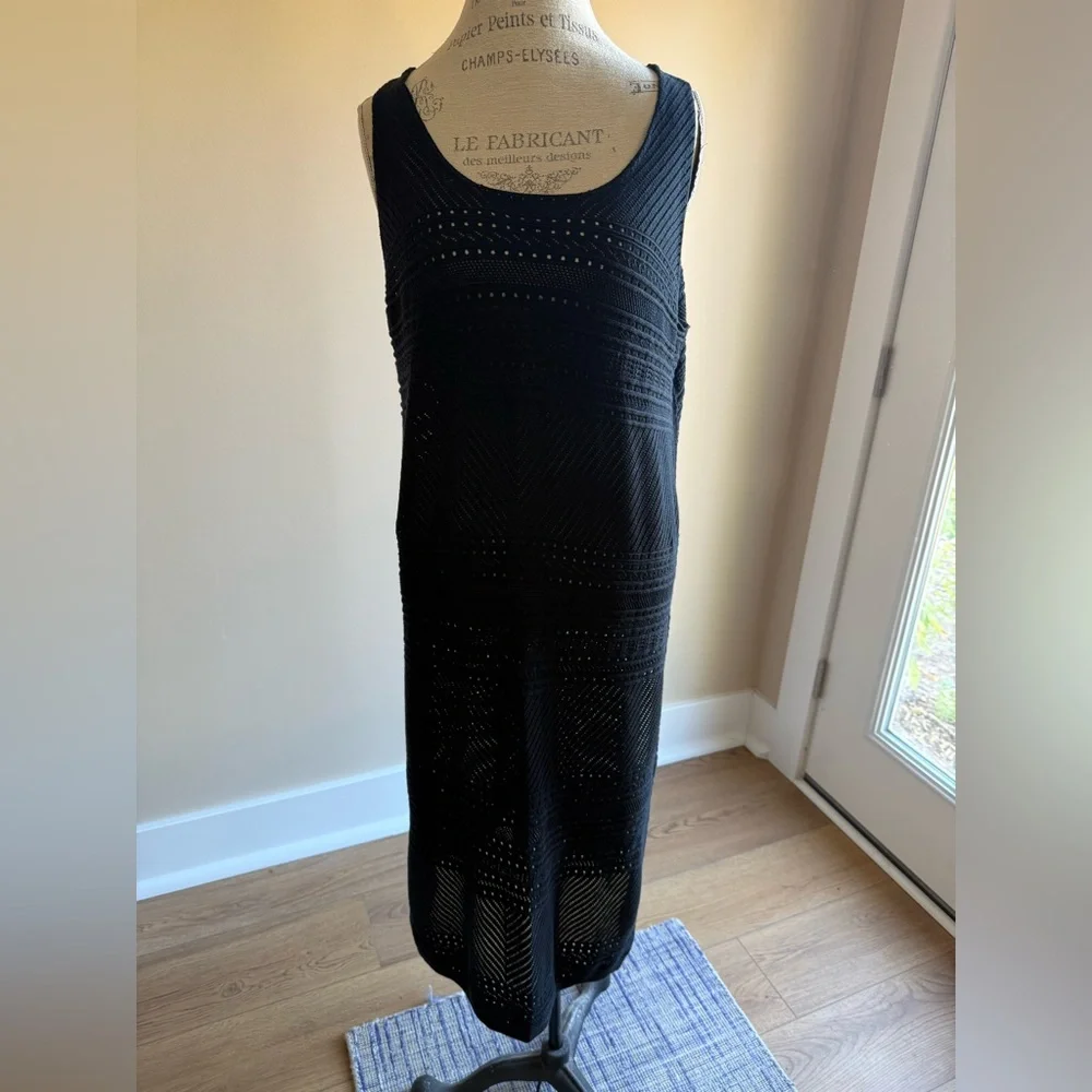 Denim 24/7 Black crochet swim cover